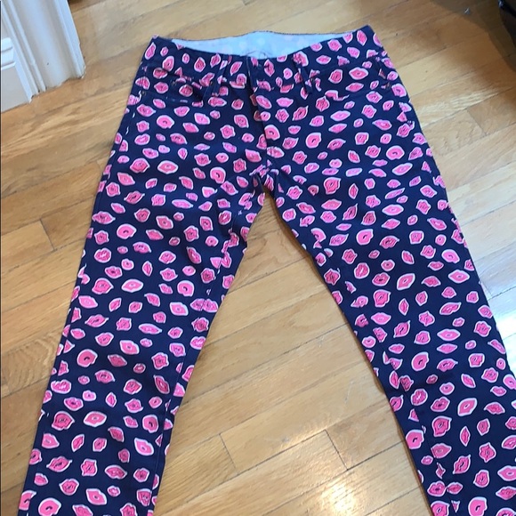 Lily Pulitzer size 4 lip print worth skinny jean - Picture 2 of 8